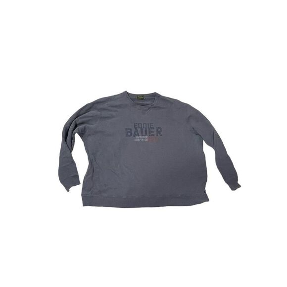 Vintage Grey over sized Eddie Bauer sweatshirt - Picture 1 of 5